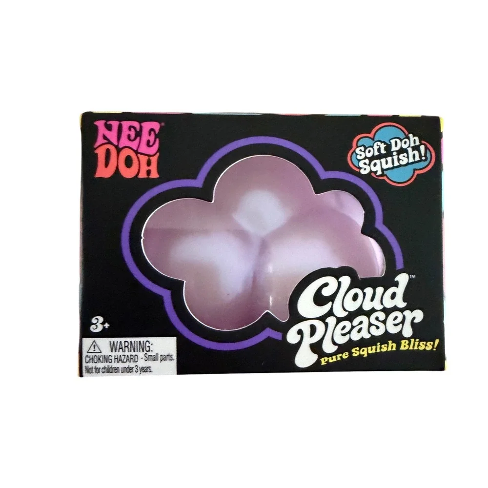 Schylling NeeDoh Cloud Pleaser Lavender Shimmer Soft Squish Fidget Toy 26005NAB